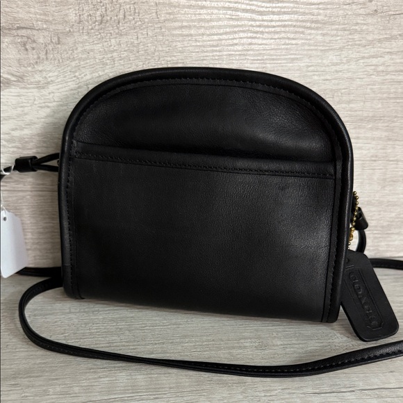 Coach Handbags - Coach Vintage Black Leather Crossbody Bag; Excellent Vintage Condition